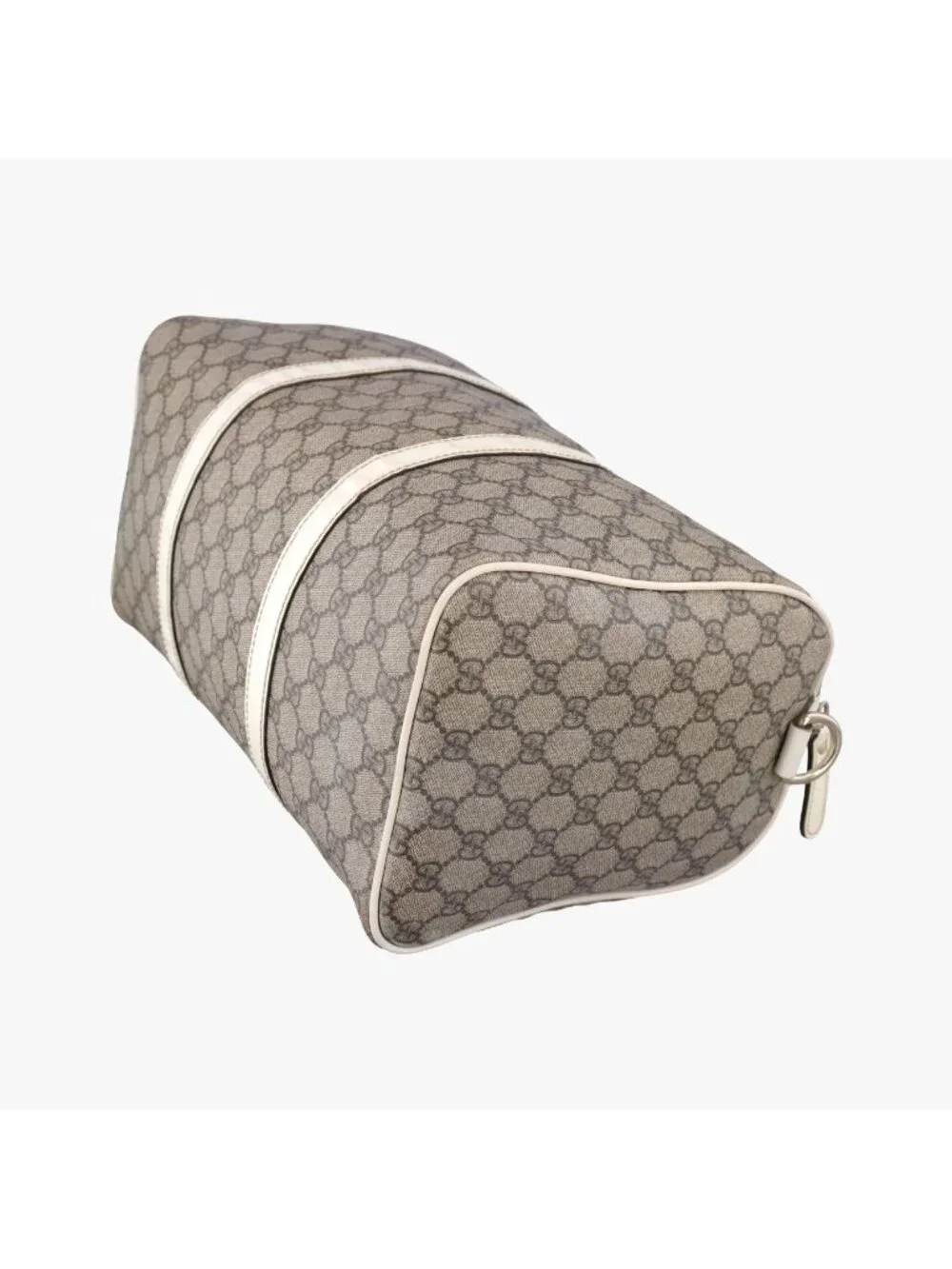 Gucci GG Plus Joy Supreme Beige White Leather Handbag